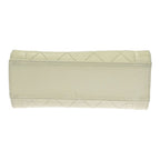 Chanel Quilted Leather Click Label Shoulder Bag White — view 6