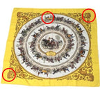 Hermes Carre 90 Scarf Ron Chien Walk To Yellow — view 7