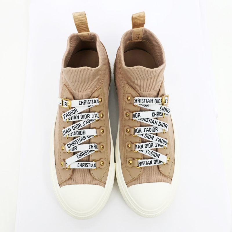 Dior Sneakers Size 37 1 2 High Cut Lace Logo Shoes — view 7