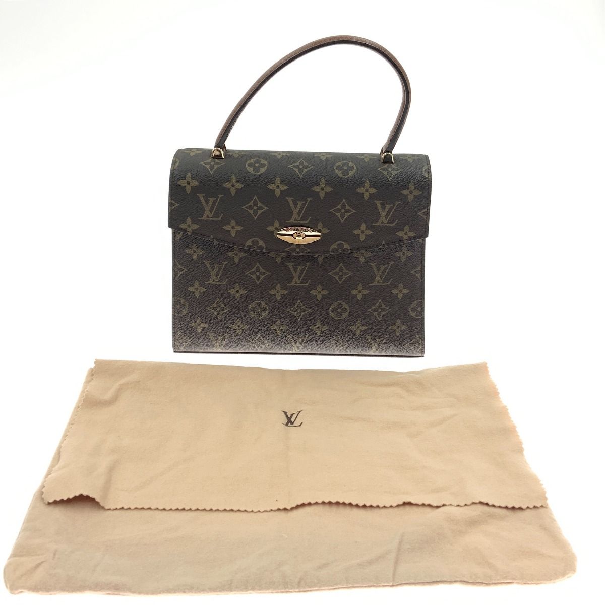 Louis Vuitton Monogram Malherbe Handbag Brown — view 9