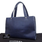 Chanel Caviar Tote Navy Bag — view 2