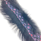 Louis Vuitton Bandeau Fleur Innocence Muffler Black Pink Scarf — view 3