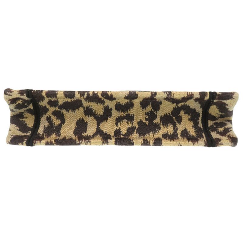Christian Dior Book Tote Mini Leopard Canvas Beige Handbag 0760 — view 3