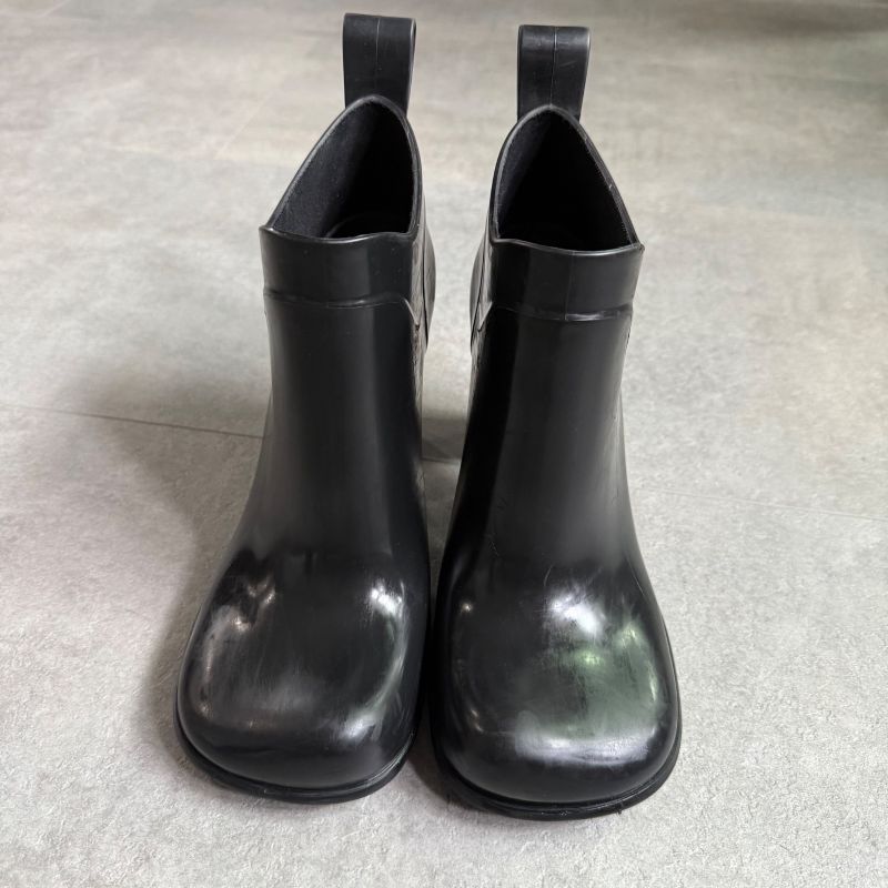 Bottega Veneta Rain Short Boots 38 25 cm Black Storage Bag Rubber — view 6