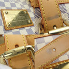 Louis Vuitton Tote Bag Hampstead MM Damier Azur Nubuck White — view 4