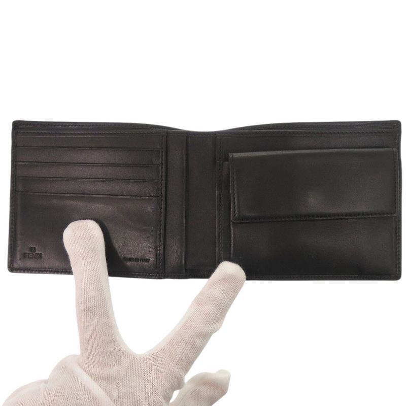 Fendi Zucca 7 M0001 Canvas Black Bifold Wallet 0887 — view 5