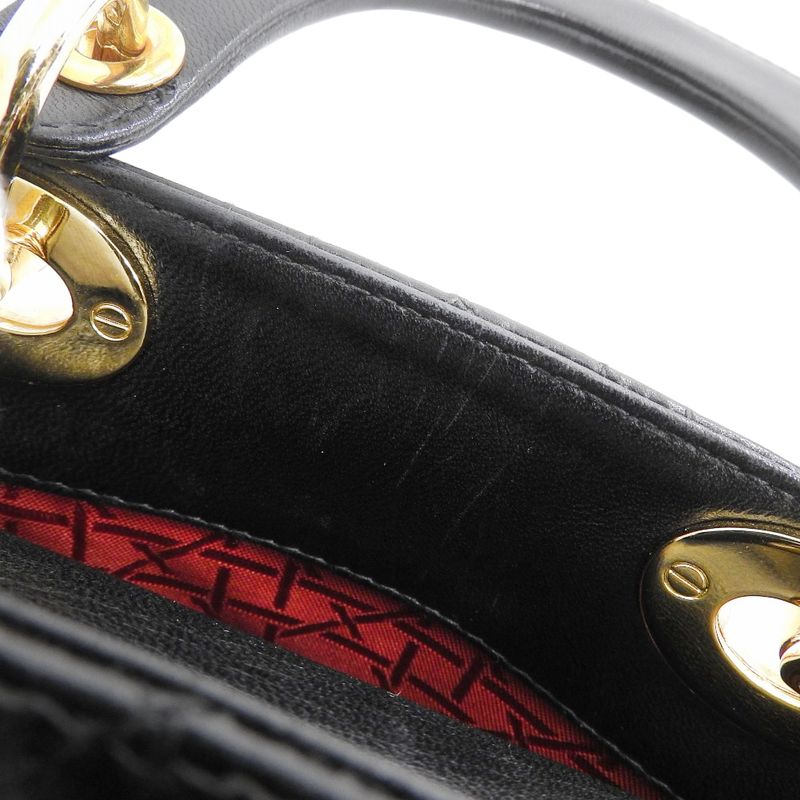 Dior Lady Small Tote Shoulder Bag — view 6