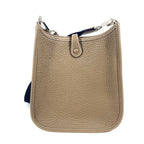 Hermes Shoulder Bag Evelyne TPM Amazon Long Taurillon Clemence Etoupes Grayish — view 2