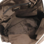 Prada Mini Boston Canvas Brown Tote Bag — view 5