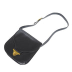 Hermes Vintage Box Calf Black Shoulder Bag 0816 — view 4