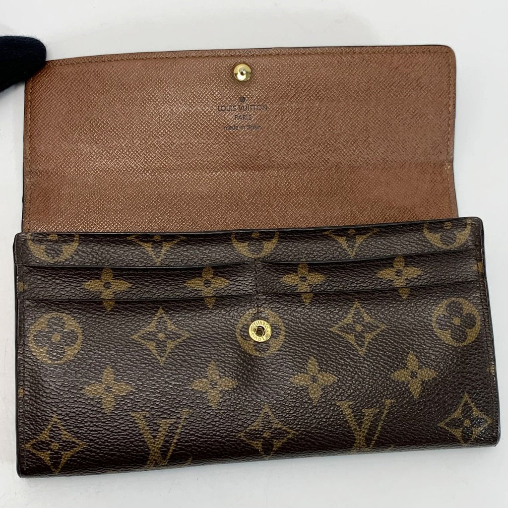 Louis Vuitton Monogram Portefeuille Sarah Bifold Wallet Leather — view 4
