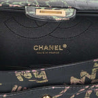 Chanel 2.55 Graffiti Croc Shape Push Double Flap Chain Shoulder Bag Women 25 — view 3