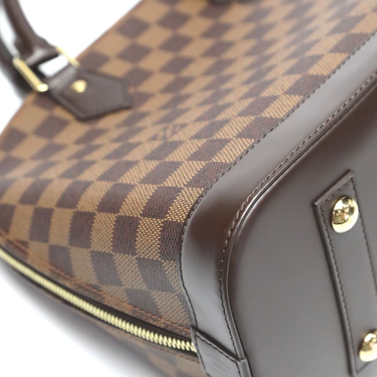 Louis Vuitton Damier 2-Way Alma PM Handbag Brown — view 9