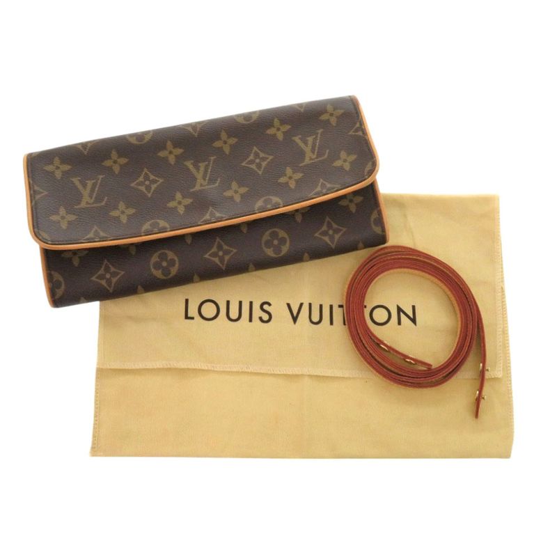 Louis Vuitton Pochette Twin GM Monogram Shoulder Bag 0505 — view 2