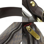 Louis Vuitton Handbag Highbury Damier Canvas Brown Gold Hardware — view 6