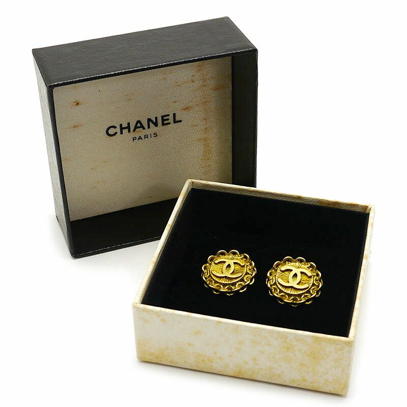 Chanel Coco Earrings Clip Type Plated 95 — view 5