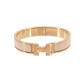 Hermes Clic PM Bangle Beige Pink Gold Bracelet