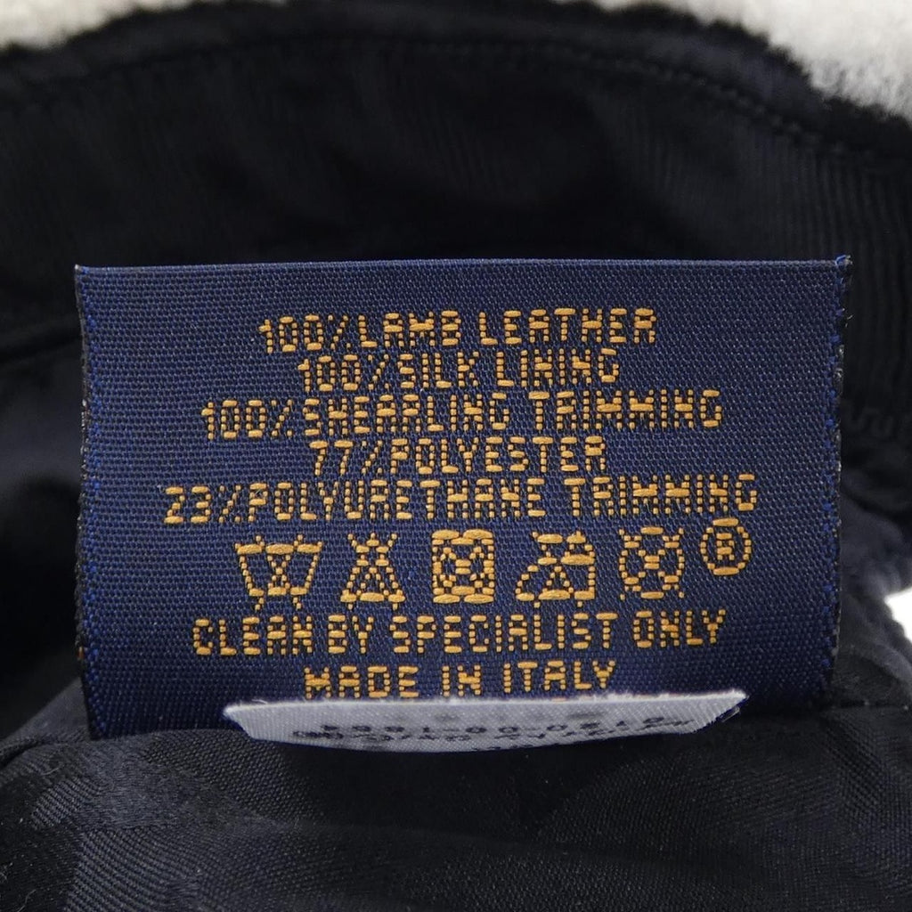 Louis Vuitton Shearling Visor Cap Black White — view 3