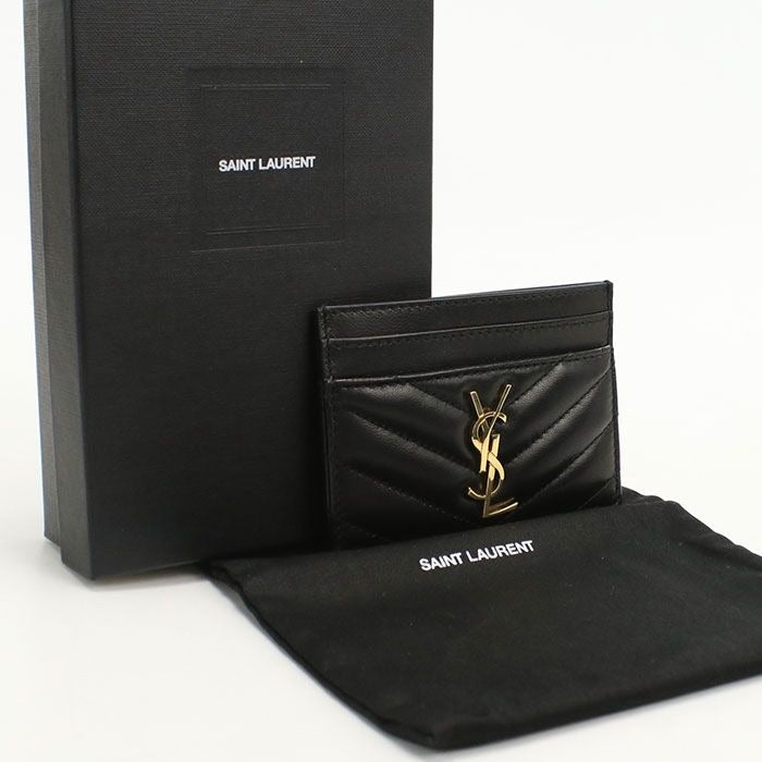 Saint Laurent Cassandra Card Case Lambskin