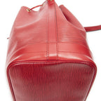 Louis Vuitton Noe Red Epi Handbag — view 7