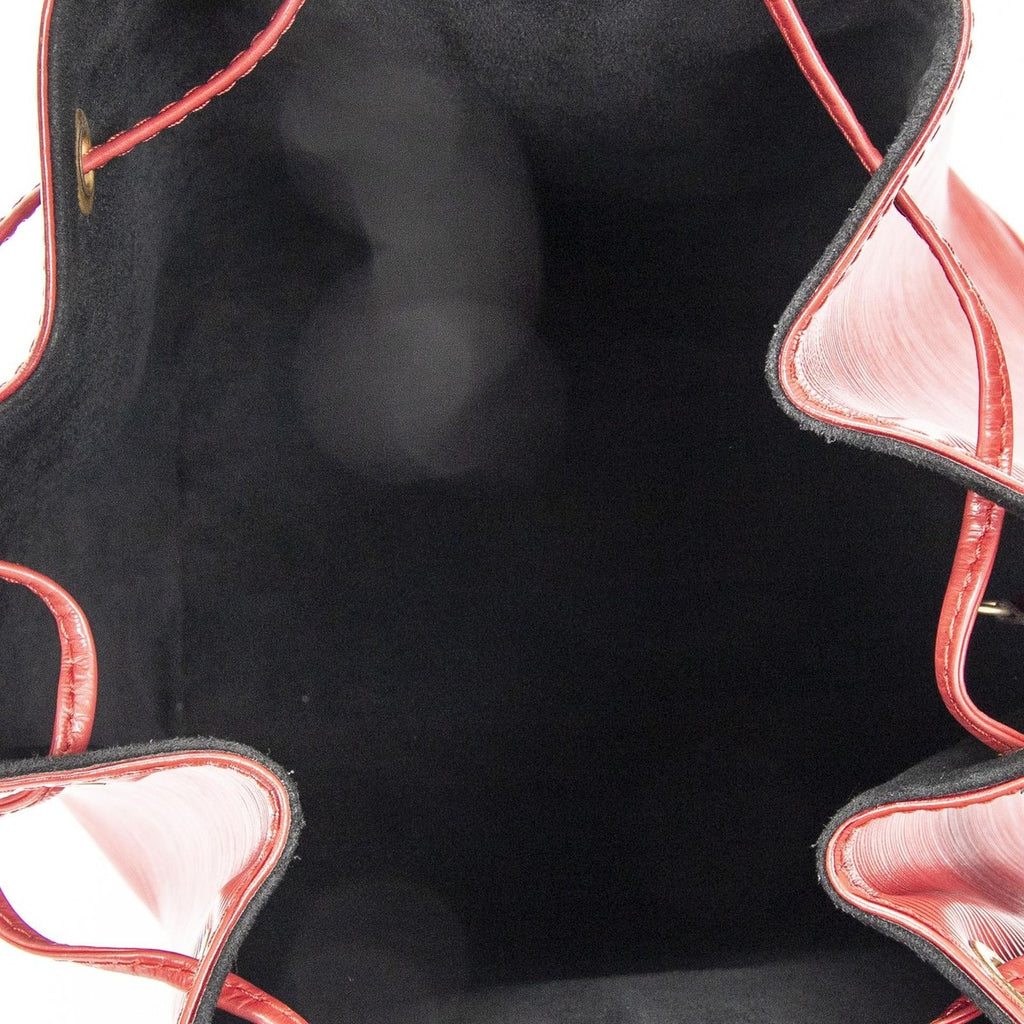 Louis Vuitton Noe Red Epi Handbag — view 9