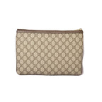 Gucci Brand Bag Clutch Pouch GG Supreme Brown Beige — view 2