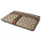 Gucci Brand Bag Clutch Pouch GG Supreme Brown Beige — view 4