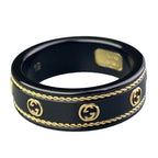 Gucci Interlocking Black Ring — view 3