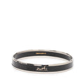 Hermes Enamel PM Silver Black Plated Belt