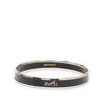Hermes Enamel PM Silver Black Plated Belt