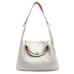 Hermes Lindy 34 Verso Shoulder Bag Handbag Taurillon Clemence Pearl