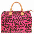 Louis Vuitton Speedy 30 Monogram Graffiti Fuchsia Handbag 1532