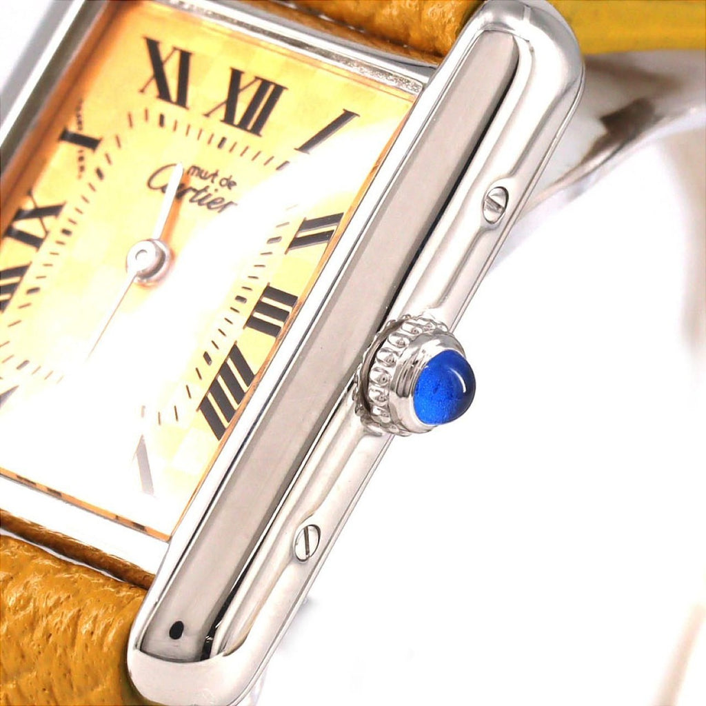 Cartier Must Tank SM Silver Quartz Bracelet Dial Color — view 4