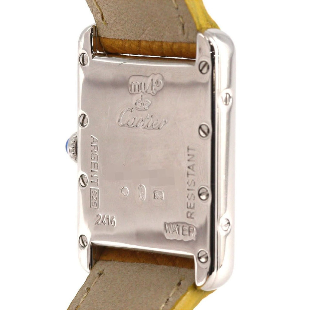 Cartier Must Tank SM Silver Quartz Bracelet Dial Color — view 7