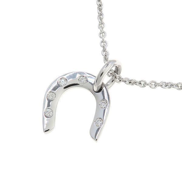 Hermes Horse Shoe Necklace Diamond
