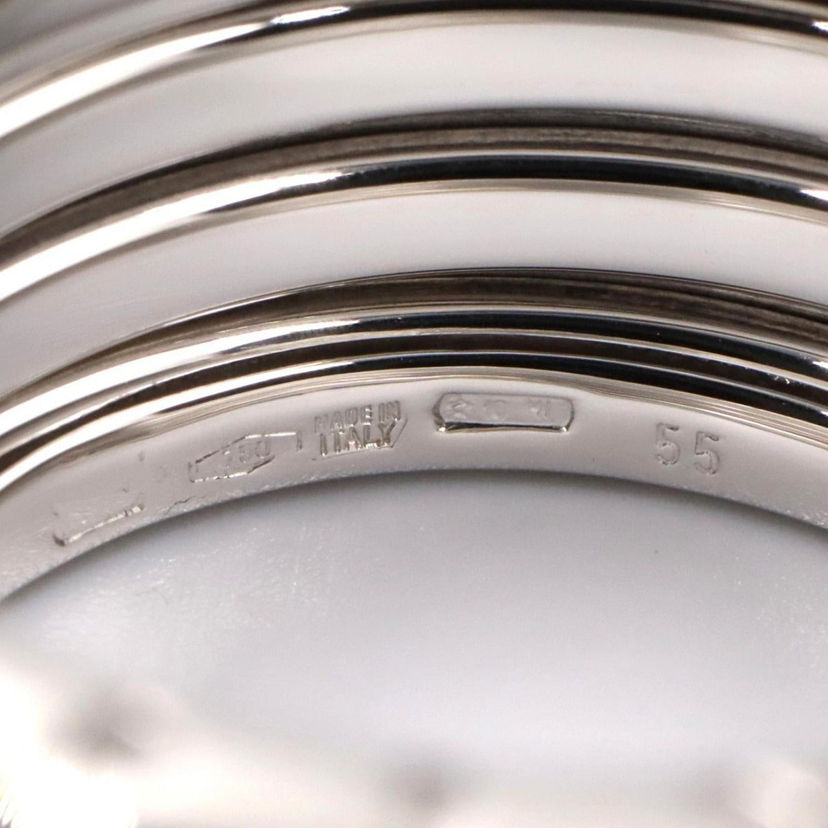 Bvlgari Ring B-Zero One Band 18K White Gold