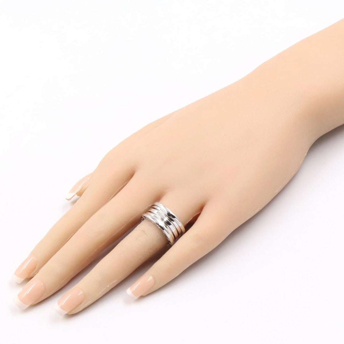 Bvlgari Ring B-Zero One Band 18K White Gold