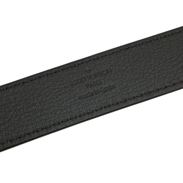 Louis Vuitton Mp021 Santure Belt Buckle Silver Leather Brown — view 7