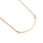 Tiffany & Co Necklace T Smile Small 18k Pink Gold — view 2
