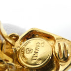 Chanel Vintage Earrings Gold Crystal — view 4