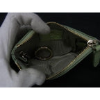 Gucci GG Emblem Leather with Key Ring Coin Purse Light Green — view 3