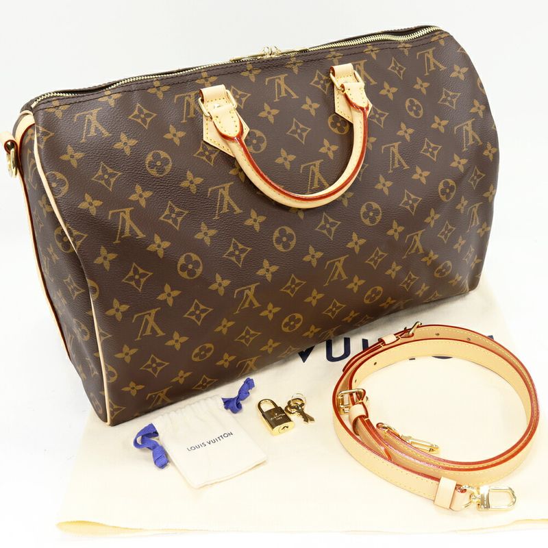 Louis Vuitton Boston Bag Shoulder Monogram Speedy Bandouliere 40 2-Way Travel — view 6