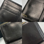 Chanel Coco Mark Clasp Bifold Wallet Black Caviar Leather — view 7
