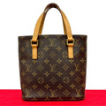 Louis Vuitton Vintage Vavin Monogram Leather Handbag Mini Tote Bag Brown 190-7