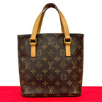 Louis Vuitton Vintage Vavin Monogram Leather Handbag Mini Tote Bag Brown 190-7