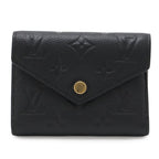 Louis Vuitton Monogram Empreinte Portefeuille Victorine Trifold Wallet Noir