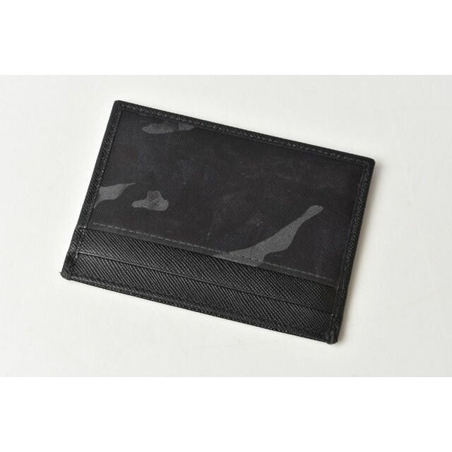 Prada Card Case Business Holder 2 M1149 Camofula Black Dark Blue — view 3