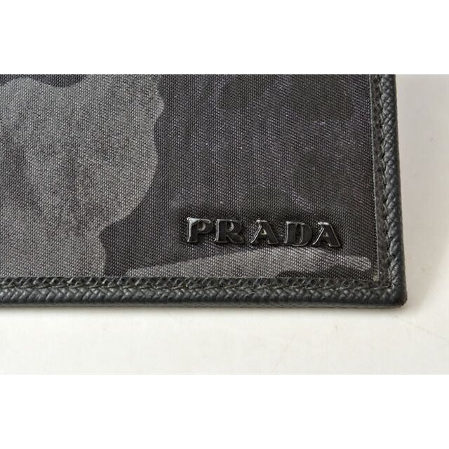 Prada Card Case Business Holder 2 M1149 Camofula Black Dark Blue — view 4