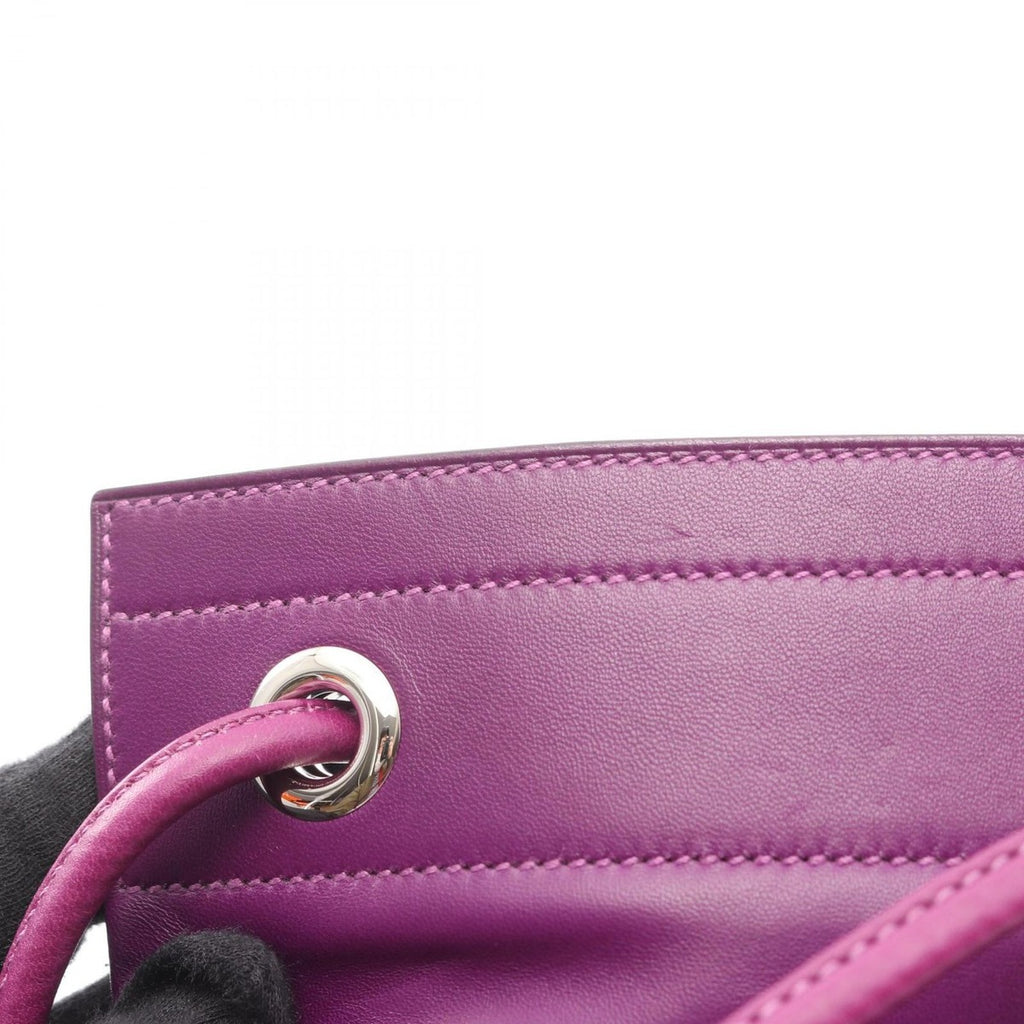 Hermes Shoulder Bag Sac Aline Mini Anemone Leather Purple — view 9