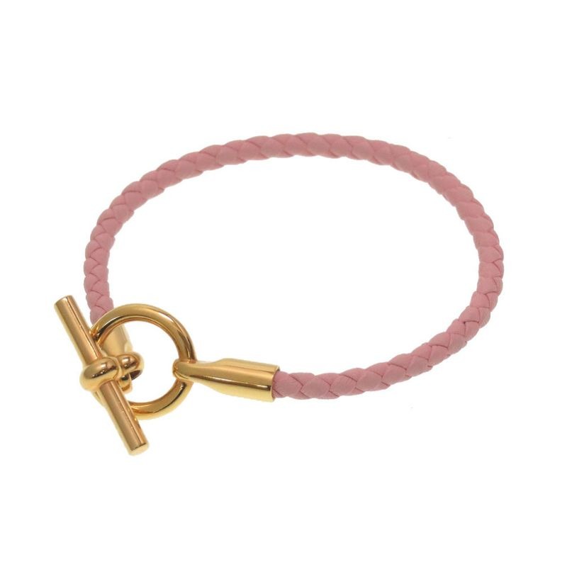 Hermes Glenan Rose Sakura Gold Bracelet Accessories 0134